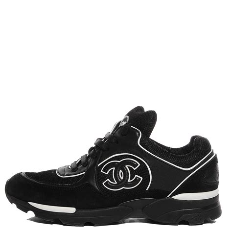 chanel black sneakers men|chanel female sneakers.